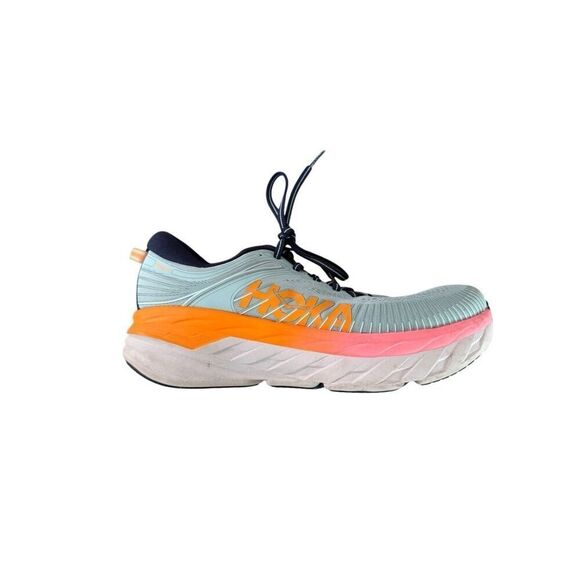 Hoka One One Womens Bondi 7 Mesh Lace Up Road Running Sneaker Shoes Size 10d - Picture 11 of 12